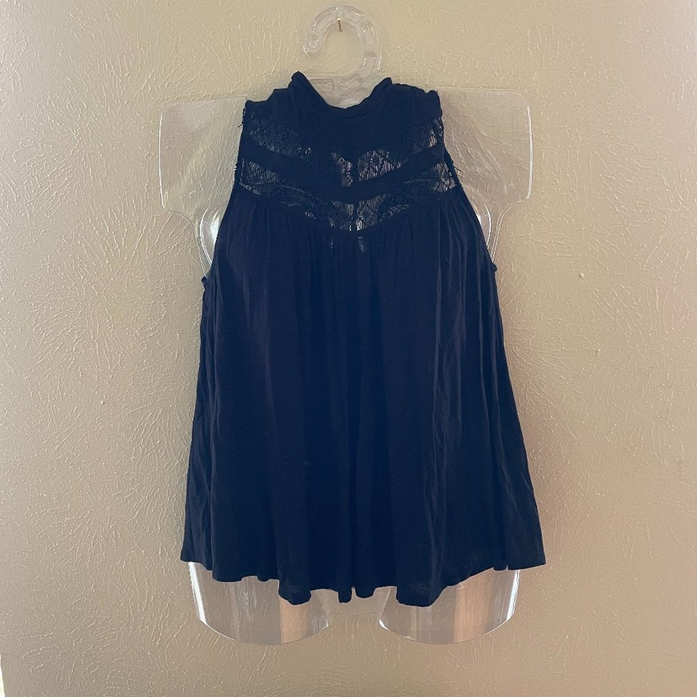 Black Tank with lace detail